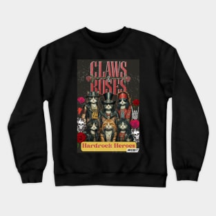 Claws and Roses | Rock Band Parody Crewneck Sweatshirt